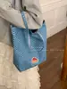 Bolso de Hombro Casual de Gran Capacidad Estilo Coreano 2026 Nuevo Bolso Tote de Mezclilla Bolso de Hombro de Lunares Dropshipping