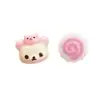 Brincos Rilakkuma de Desenho Animado Infantis e Fofos para Mulheres, Simples, Compactos, Delicados, Elegantes, Femininos, Doces