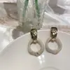 Pendientes Geométricos de Acrílico Transparente Estilo Coreano Distinctivo con Pasador de Plata 925 Pendientes de Tachuela de Moda para Mujer Pendientes Pendientes