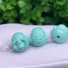 Cuentas Sueltas de Magnetita para Manualidades, Turquesa de Segunda Generación Cabeza de Buda Maitreya Tallada en Forma Redonda, Cabeza de Buda para DIY, 108 Cuentas que Cambian de Color