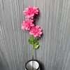 Novo Produto Crisântemo Artificial de Chama de 3 Cabeças Casamento Mais Vendido Estilo Nórdico Paisagismo Mobiliário Doméstico Crisântemo de Garra Grande Fabricante Atacado