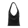 Moda Retrô Europeia e Americana de Comércio Exterior Transfronteiriço Bolsa de Ombro com Rebites para Axila Feminina 2025 Textura de Outono Bolsa Tote de Ombro para Motociclista