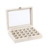 Caja pequeña de franela al por mayor de fábrica para joyas, caja para guardar anillos, aretes, colgantes, caja para guardar joyas, joyero