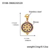 Pulseira Ins Cubo de Açúcar Esmalte de Aço Inoxidável Zircônia Peixe Pequeno Colorido Moda Versátil Joia Banhada a Ouro Real 18K