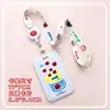 Estuche Deslizante para Tarjetas de ABS Estudiante Pecho Tarjeta de Acceso Tarjeta de Comida Bolsa Anti-pérdida Colgante del Cuello Estuche de Identificación Cubierta Protectora Hombres y Mujeres en stock