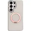 Capa de Celular com Suporte Giratório IMD Dopamina de Furo Grande para Samsung S26/S25 Tendência A57 Luxo com Pedras Preciosas A56