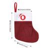 Decoraciones Navideñas Transfronterizas Calcetines Navideños con Letra Inglesa Roja Pequeño Colgante Decoración para Fiesta Bolsa de Regalo para Niños