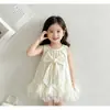 Vestido Elegante para Niña, Vestido de Princesa de Verano sin Mangas para Niños, Nuevo Conjunto de Verano, Vestido Chaleco Color Block de Moda para Bebé