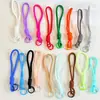 Nuevas y coloridas correas para teléfono de cordón trenzado hechas a mano, bolsos para muñecas, llaveros, accesorios DIY y adornos decorativos - al por mayor