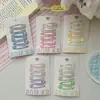 Pom.Kr Pinza para el pelo estilo coreano con estampado de gota de agua 5 cm Accesorios para el pelo de niños Pinza para flequillo dulce Pinza lateral para bebé