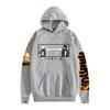 Sudadera con capucha y cuello alto con estampado de animación de voleibol japonés para jóvenes, para hombres y mujeres