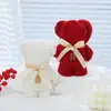 Comercio Exterior Felpa de Coral Oso de Peluche Toalla Celebración de Boda Actividad de Promoción en el Lugar Regalo de Inauguración Forma de Regalo Fiesta de Bodas Recuerdos de Fiesta Caja de Regalo