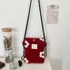 510223 Bolso de Felpa Nuevo de Invierno para Teléfono Móvil, Bolso de Hombro Cruzado Informal, Bolsa de Compras para Mujer