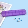 Pastillero Semanal Transfronterizo con Doble Fila, Siete Días, 14 Compartimentos, Organizador de Pastillas para Medicamentos del Corazón, Caja Portátil de Almacenamiento de Medicamentos en Braille