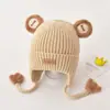 Touca de Bebê para Recém-Nascidos no Outono e Inverno, Fofa e Adorável para Meninos e Meninas, Quente Touca de Inverno para Crianças com Proteção para Orelhas para Meninas