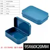 Caja de Hierro Cuadrada Pequeña Portátil con Tapa abatible y Cadena en Stock para Cartas de Juego, Caja de Almacenamiento de Juguetes, Mini Caja de Hierro