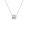 Collar de Acero de Titanio con Forma de Cintura Completamente Incrustado de Diamantes, No se Desvanece, de Venta Caliente para Mujer, Oro de 18 Quilates, Versátil, de Gama Alta, Lujo Ligero, Estilo Minimalista, Venta al por Mayor