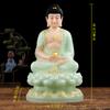 Las Tres Santas Estatuas de Buda de Saha están dedicadas al Salón Completo Familiar de Adornos de Buda Guanyin Ksitigarbha Bodhisattva Sakyamuni Buda Maitreya