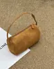 Bolso Pequeño de Cuero Escarchado Retro, Nuevo Bolso Versátil Elegante para Bolígrafos de Otoño e Invierno, Bolso de Mano de Cuero Casual de Gama Alta