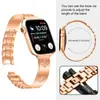 Adecuado para Apple Watch Correa de Reloj Adelgazante Metálica de Margarita Applewatch Generación 8910 Correa de Reloj de Acero Inoxidable