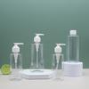 Botella de Plástico PET Transparente Tipo Presión 240ml/480ml para Desinfectante de Manos con Cabezal Dosificador, Botella para Loción, Botella Recargable