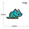 Pegatinas de Tela Bordadas de Dinosaurios Animales de Dibujos Animados Sellos Bordados para Computadora Decoración de Ropa de Bebé Parche para Chaqueta de Plumas Pegatinas