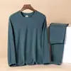 Conjunto de ropa interior térmica para hombre para exportación, con una capa interior fina y cálida hecha de forro polar alemán, adecuado para usar en otoño