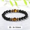 Jingdong Joyería 3A Ágata Negra Natural Ojo de Tigre Amarillo Pulsera de Cuentas de Diamante Moda Transfronteriza Europea y Americana Pulsera para Hombre y Mujer Venta al por Mayor