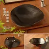 Maceta de cerámica estilo wabi-sabi japonés, recipiente hidropónico para el hogar, especial para bolas de musgo y helechos, adorno de decoración para el hogar