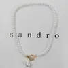 Muestra Personalizada Moda Europea y Americana Collar de Perlas Cierre Ot Perlas Irregulares Barrocas Cadena para Clavícula Estilo Lujo Ligero de Gama Alta