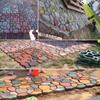 Pavimento de jardín con ladrillos de colores europeos, diseño sencillo y casero, para patio, ladrillo Tao, herramienta de gestión de huertos para antiguos campesinos.