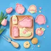 Serie de Salud y Deportes Moldes para Galletas Dibujos Animados 3D Zapatos Taza de Agua Insignia Moldes Galletas Impresas DIY de Simulación