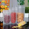 Sacos com Zíper Reutilizáveis Foscos Transparentes para Embalagem de Bebidas, Selagem de Lanches, Sacos para Armazenamento de Alimentos, Sachês para Chá