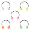 Juego de combinación multiestilo de clavos para cejas y nariz transfronterizos, varilla C de acero inoxidable, varilla banana, joyería de punción multiusos al por mayor