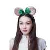 Accesorios para el cabello de anime clásicos diadema de lentejuelas con lazo diadema de orejas dulces de dibujos animados europeos y americanos fabricantes de diademas al por mayor