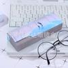 Versión coreana de caja para gafas, tinta creativa, moda, hombres y mujeres, miopía, dibujos animados, fabricantes, impresión gratuita, cuadrada de alta gama, almacenamiento de PU