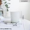 Vela Aromaterápica Artesanal DIY Copo de Vidro Copo de Vidro Preto e Branco Copo de Vidro Fosco Copo de Cera Copo Vazio Copo Transparente Decoração