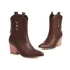 Otoño/Invierno 2026 Nuevas Botas de Caballero Botas Vaqueras Botines Transfronterizos Europeos y Americanos Amazon Tacón Grueso Zapatos de Talla Grande
