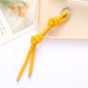 Creativo Nuevo Diy Llavero de Cuero Colgante Ins Color Caramelo Cuerda de Cuero Moda Accesorios Colgantes para Bolso Combinables