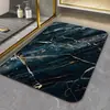 Alfombrilla de Piso para Baño con Patrón de Mármol, Forma Especial de Nube, Terciopelo de Cristal, Lavable, Antideslizante, Secado Rápido, Felpudo