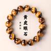 Pulseira de Contas de Pedra Olho de Tigre Amarelo Natural Olho de Tigre Padrão Relâmpago Contas Pintadas Acessórios Pulseira de Pedra Olho de Tigre Azul para Homens e Mulheres Casais