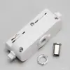 Acessórios para Base de Luminária de Trilho LED Conector de Trilho de Dois Fios Caixa de Trilho para Luminária Pendente de Vitrine Barra de Trilho Tira de Trilho Spot de Trilho de 2 Fios