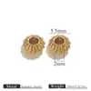 Ábaco Vacío Chapado en Oro Cuentas para Pulsera Collar DIY Espaciadores Joyería Accesorios de Joyería Cuentas Sueltas Hechas a Mano