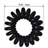 Amazon Transfronterizo Nuevo 3.5cm Negro Pequeño Cable de Teléfono Goma para el Cabello Versátil Estilo Perezoso Diadema Suelta