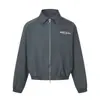 Chaqueta Corta Casual Nanxia con Hombreras Anchas, Cremallera, Solapa Cuadrada, Bordado de Letras, Chaqueta Americana Estilo Piloto