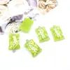 Accesorios de Oso de Resina Transparente de Colores Dulces Materiales para Pulsera Pendientes Collar Llavero Colgante Hechos a Mano DIY