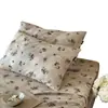 Funda de almohada de gasa de doble capa 100% algodón floral pequeña retro artículo individual funda de almohada de gasa suave 48*74 cm funda de almohada de una pieza