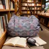 Nova Bolsa de Ombro Dobrável para Viagem Bolsa de Armazenamento Portátil Espessa Sacola de Compras Ecológica para Supermercado