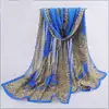 Bufanda Nueva de Seda Chifón Aliexpress Amazon Suministro Transfronterizo Bufanda de Chifón Parasol Toalla de Playa Floral Chal Protector Solar