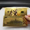 Atacado do Fabricante Nova Versão 100 Moedas de Folha de Ouro Plásticas Coloridas Impressas em Ambos os Lados Moedas Comemorativas de Comércio Exterior Moedas Estrangeiras